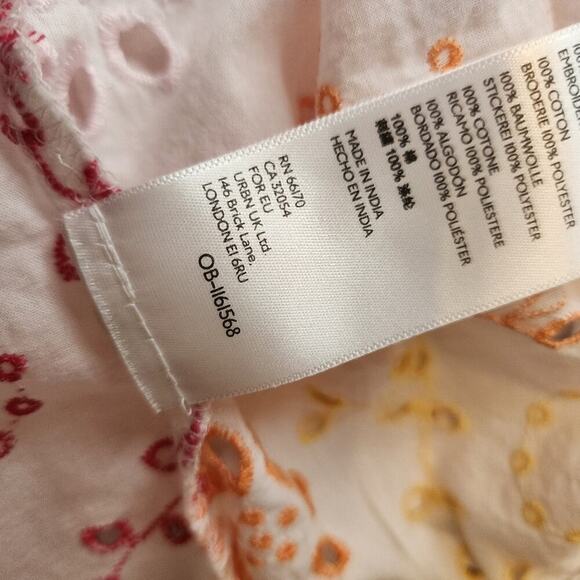 ANTHROPOLOGIE FLORAL SUMMER BLOUSE SIZE MED - Picture 7 of 7